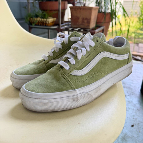 Vans old skool green suede - vans,