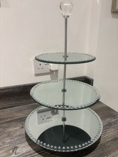 3 Tier Mirrored Cake Stand for Afternoon Tea, Wedding, Florist Display
