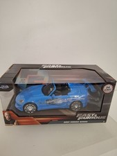 JADA TOYS FAST & FURIOUS BLUE 2001 HONDA S2000 1/24 SCALE DIECAST CAR