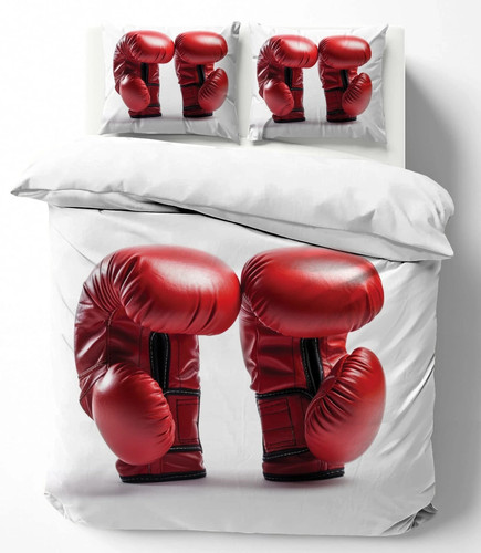 Printed boxing gloves duvet - gloves,