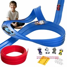 Flexible Race Track for Kids  DIY Double-Track Racing Car Ramp Toy