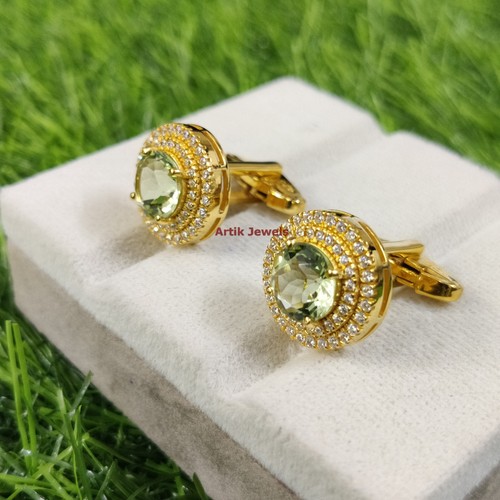 Natural green amethyst - green,