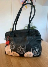 Radley of London |’Poppies’ black handbag | shoulder bag