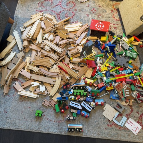 Large wooden train bundle - large,