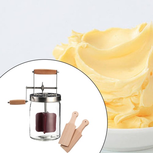 Hand crank butter - butter, churner