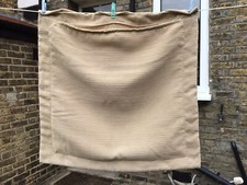 Beige Cotton Square Cushion Cover 50X50cm With Corduroy Appearance Used