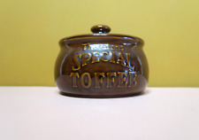 Vintage Thorntons Toffee Jar Pearsons of Chesterfield Handcrafted Stoneware Pot