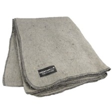 MILITARY STYLE LARGE WOOL BLANKET 225cm x 150cm BRITISH ARMY MOUNTAINHILL