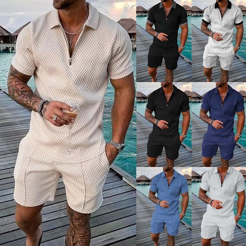 Mens piece set polo outfit - 2-piece,