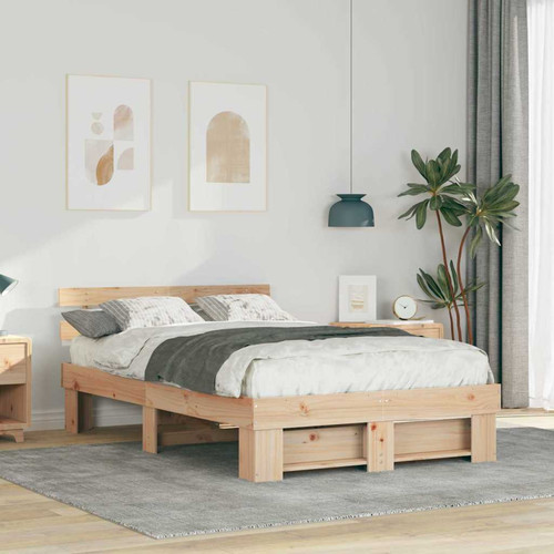 Bed frame solid pine wood - solid,