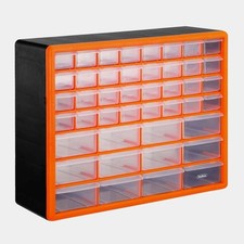 44 Drawer DIY Storage Organiser Unit Small Parts Craft Box Stationary Cabinet
