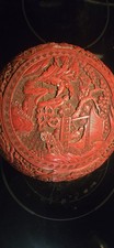 Cinnabar Chinese Hand carved
