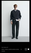 Zara X 100 % WOOL V-NECK