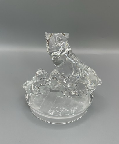 Vintage crystal cats and - crystal,