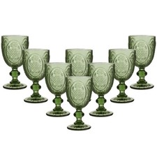 50pc Green Baroque Wine Goblet