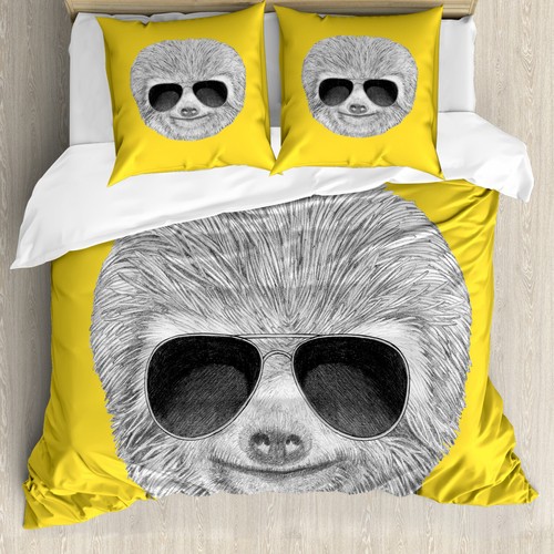 Sloth duvet cover - sloth, hipster
