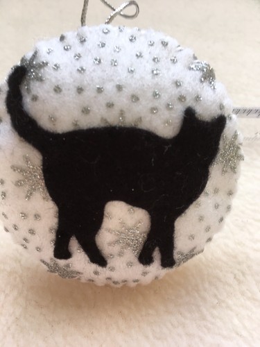 Cat decoration white - decoration,