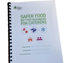 2025 SFBB Safer Food Better Business Caterers Full Pack & 12 Month Diary & Temp