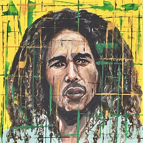 Bob marley portrait print - portrait,