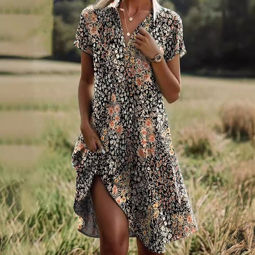 Ladies boho floral short - boho,