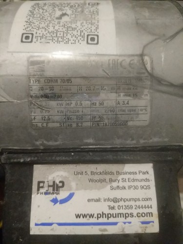 Ebara cdhm electric pump - electric,