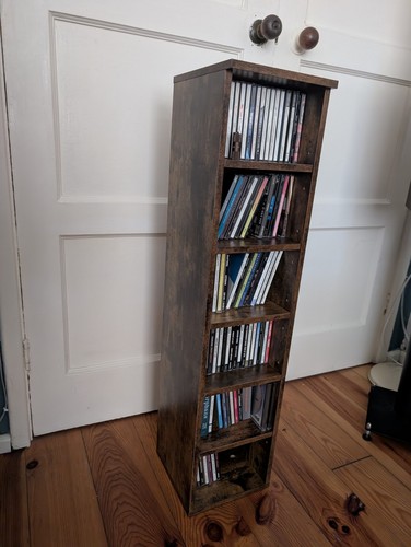 Homcom storage unit shelves - cd,