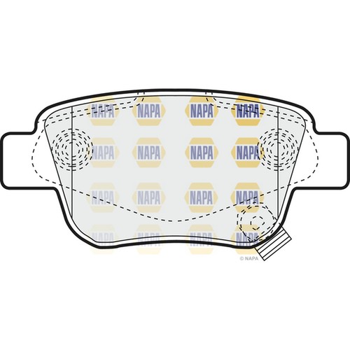 Brake pads set - pads, toyota