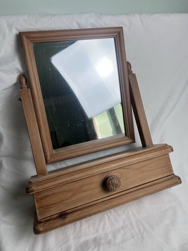 Wooden dressing table mirror - wooden,
