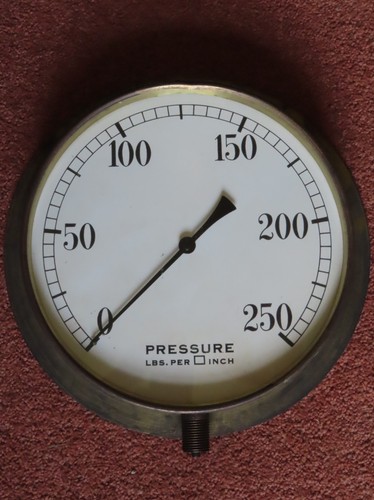 Vintage brass cased pressure - vintage,