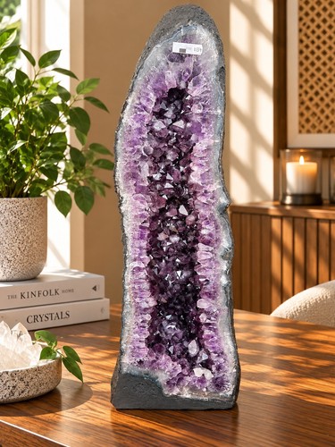 Tall amethyst crystal - amethyst,