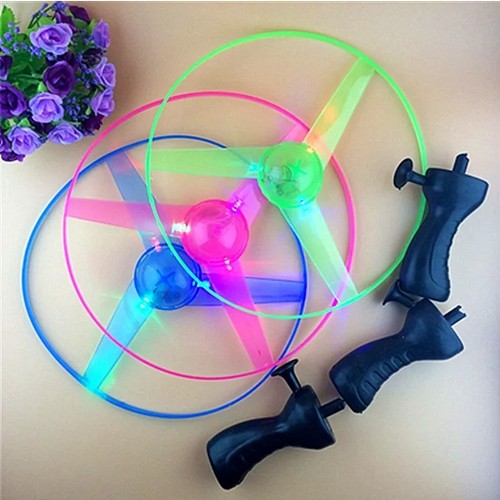 Led light flying disc - up,