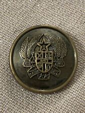 Metal Effect Military Antique Bronze Shank Plastic Buttons 32L / 20mm 10pcs