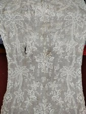 Vintage french linen lace