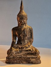Antique thai bronze buddha - thai,