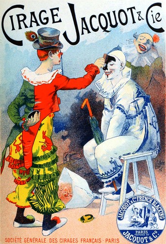 Clown poster vintage art - clown,