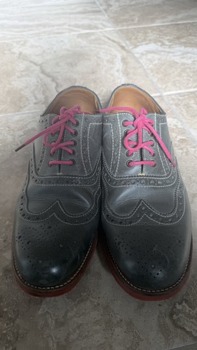 Grenson gray wingtip brogue - grenson,