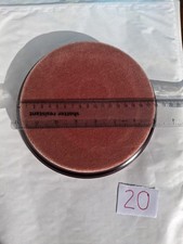 Figurine Ornament Stand In Hard Wood And Velour.