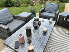 RATTAN PARK GARDEN FURNITURE SET