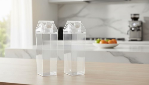 Milk carton water - water, bottle,