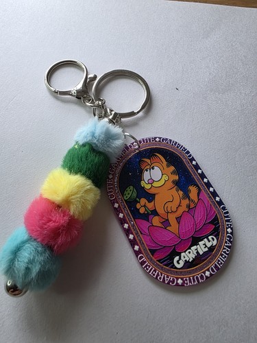 Garfield keyring bag charm - keyring,