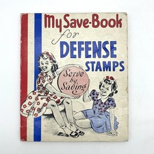 My Save Book For Defense Stamps By Genevieve Burke 1941 Coin Book Hardcover