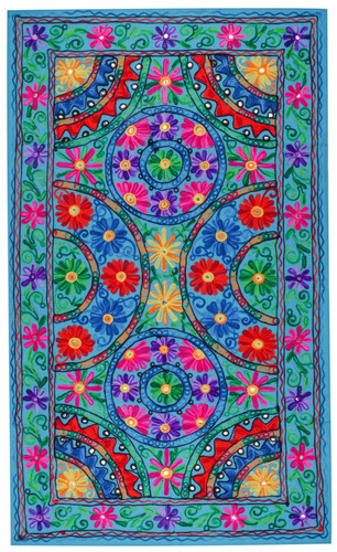 Embroidered wall hanging - embroidered,