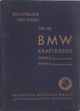 BMW Krafträder ~ 750cc R12 Tour R17 Sport ~ 1935 ~ ERSATZTEILLISTE Parts List