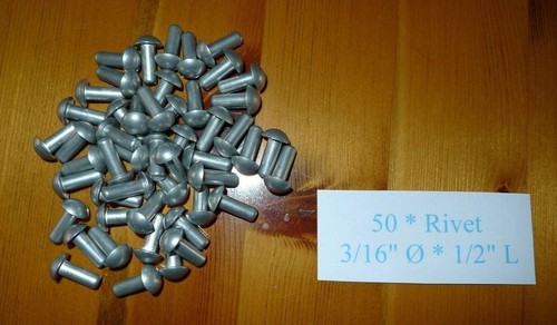 Solid aluminium rivets - rivets, 3/16"