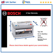 Battery fits TVR CERBERA 280