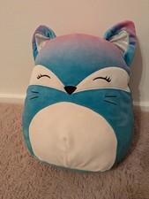 Squishmallows Vickie Blue & Pink Fade Fox Plush Toy Stuffed Animal 12" Fast Del.