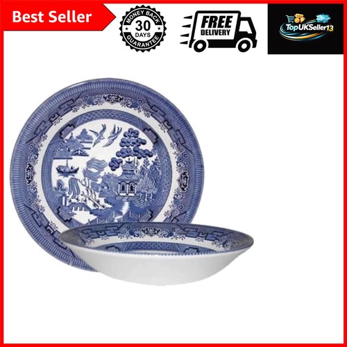 Blue willow coupe bowl set - willow,