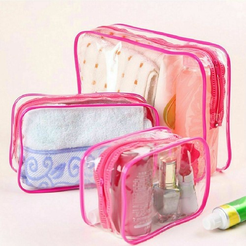 3pcs clear travel bag - 3pcs,