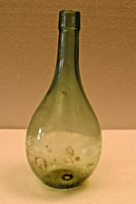 Antique Hand Blown Aqua Glass