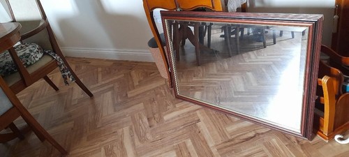 Vintage mirror mahogany - mahogany, gold